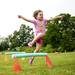 Claire Cleland, 4, jumps over hurdles during the Pittsfield Pee Wee Olympics on Sunday, June 9. Daniel Brenner I AnnArbor.com